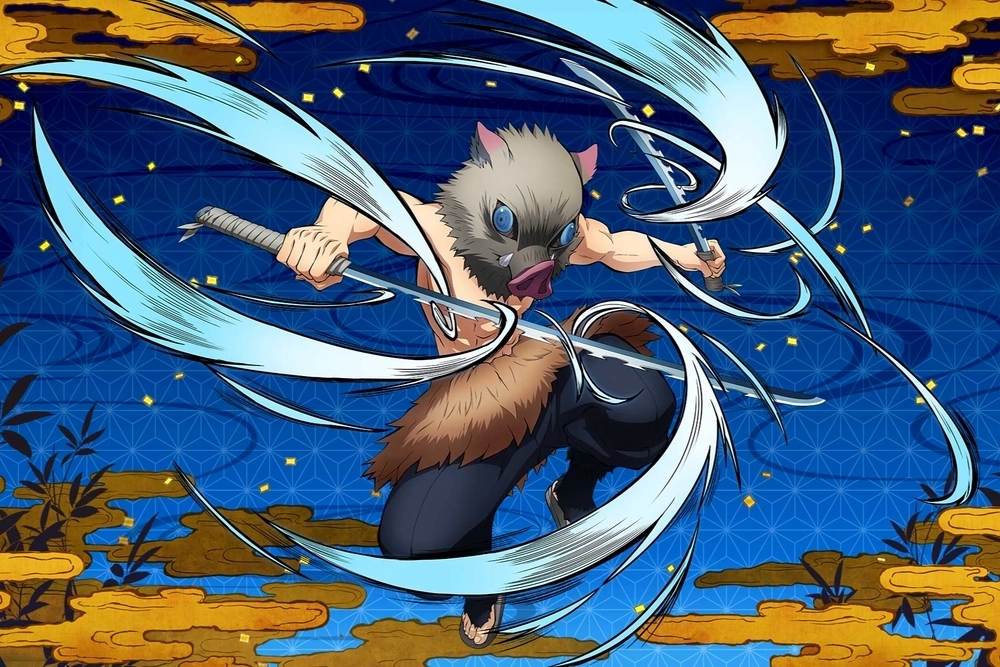 Inosuke Demon Slayer nổi bật với sức mạnh dữ dội