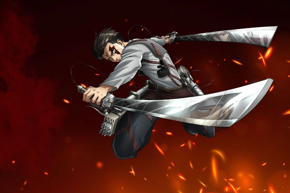 Levi Ackerman art truyền tải khí chất lạnh lùng mạnh mẽ