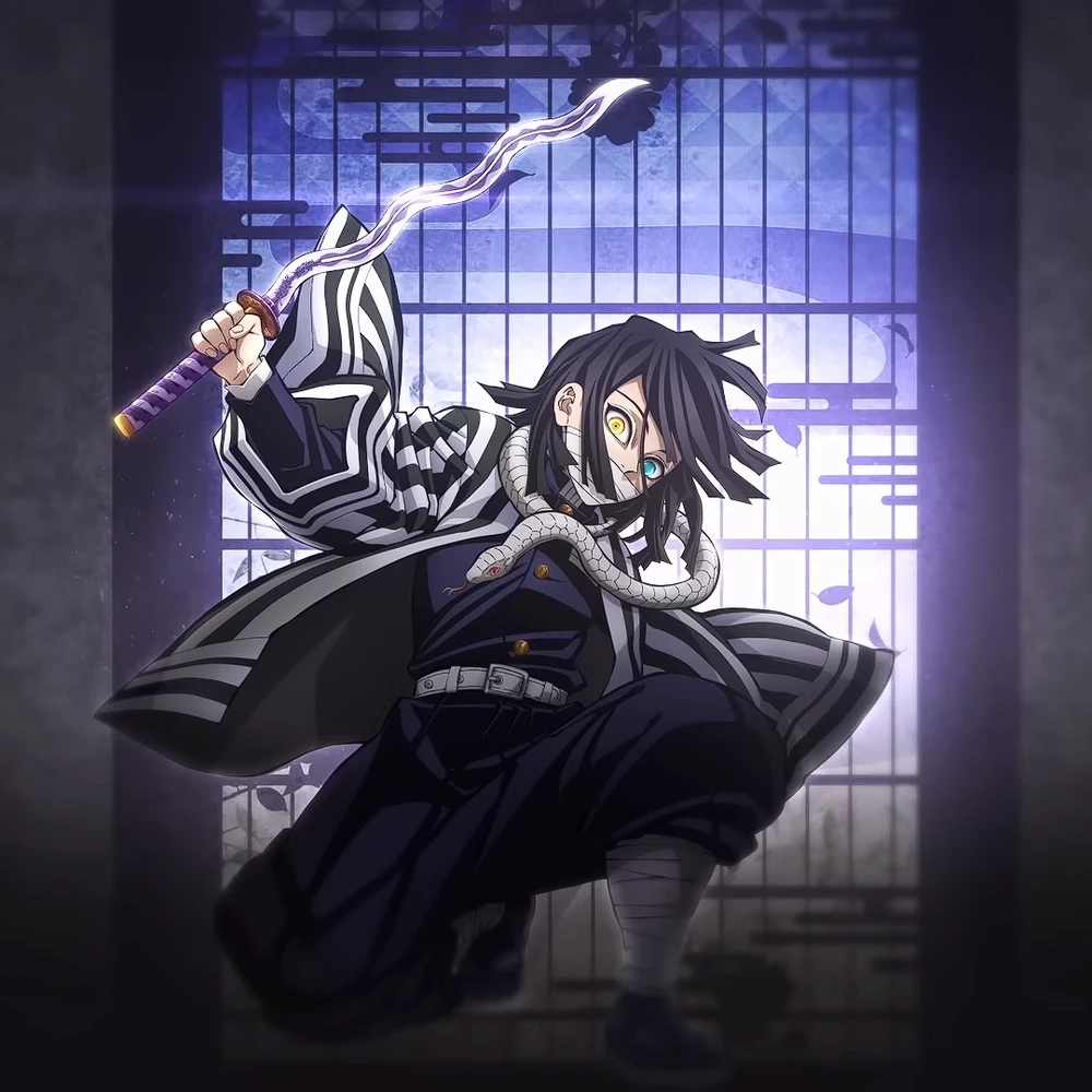 Xà trụ Obanai ngầu trở thành biểu tượng sức mạnh lạnh lùng