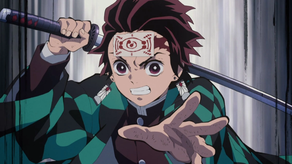 Hình ảnh Tanjiro ghi lại khoảnh khắc xúc động mạnh mẽ