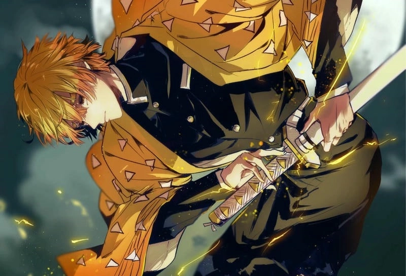 Zenitsu bão sấm bùng nổ tạo nên cảnh tượng choáng ngợp