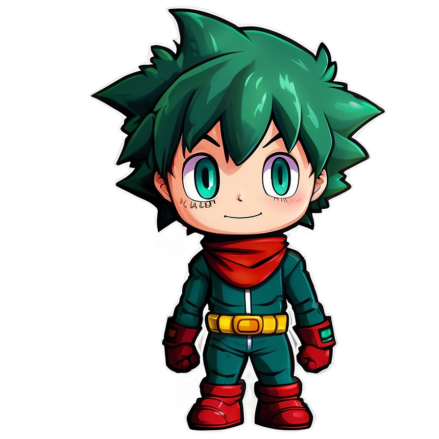 Deku chibi art nổi bật nét đáng yêu và cuốn hút riêng