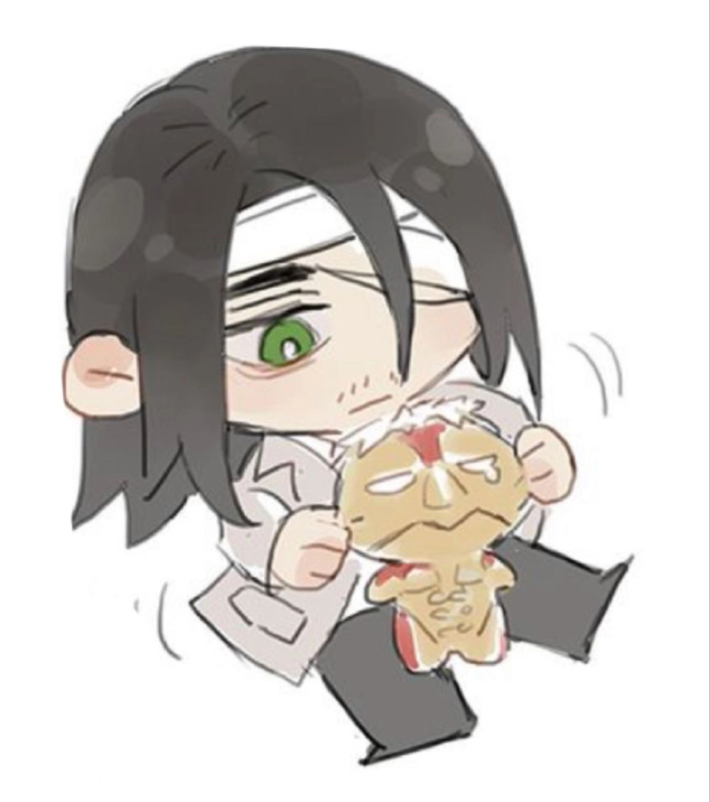 Eren chibi sticker dễ thương dùng trong chat