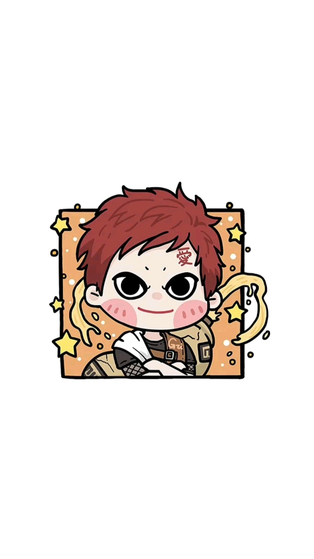 Gaara chibi icon nhỏ gọn mà vô cùng độc đáo