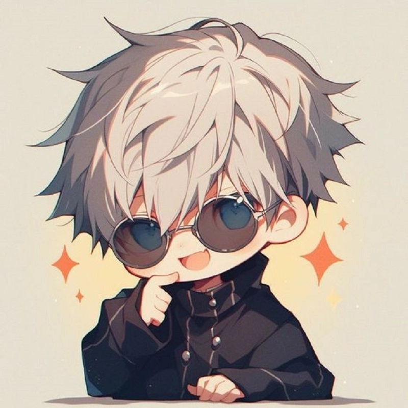 Gojo Satoru chibi cute làm tan chảy trái tim fan