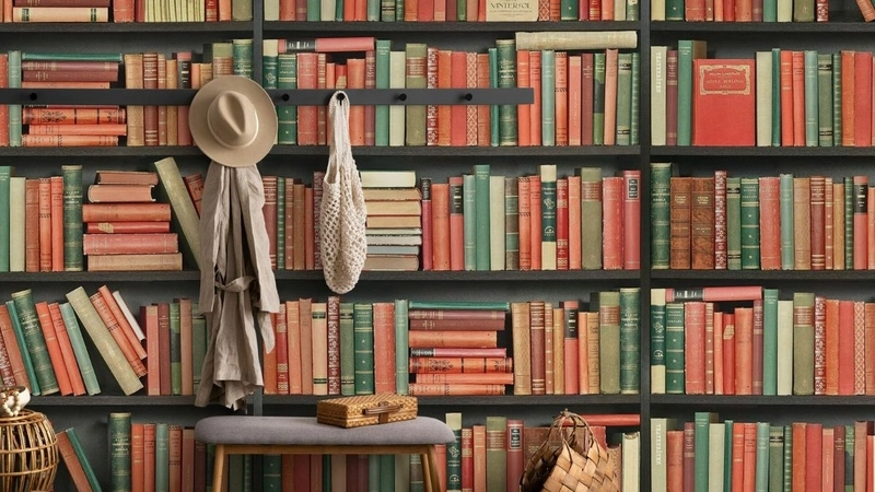 Hình nền kệ sách máy tính sang trọng đậm chất riêng