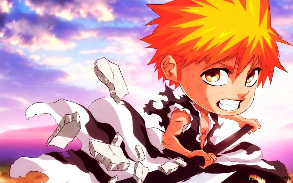 Ichigo chibi drawing tranh vẽ tinh tế phong cách anime