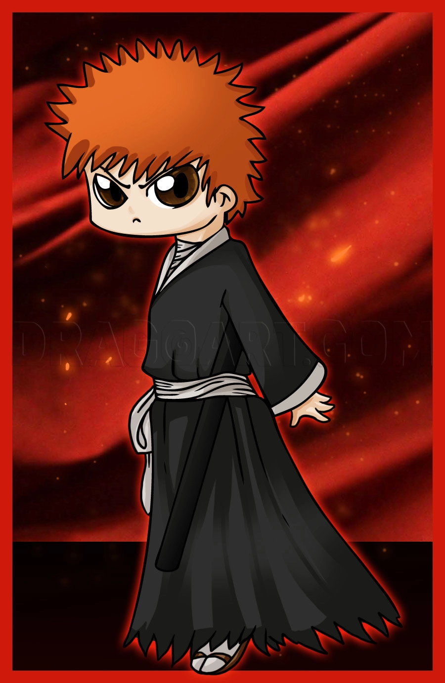 Ichigo chibi wallpaper iPhone hình nền tối ưu điện thoại