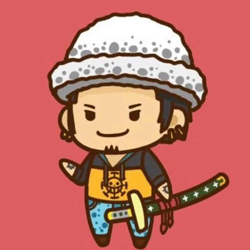 Law chibi illustration nổi bật từng chi tiết tinh tế