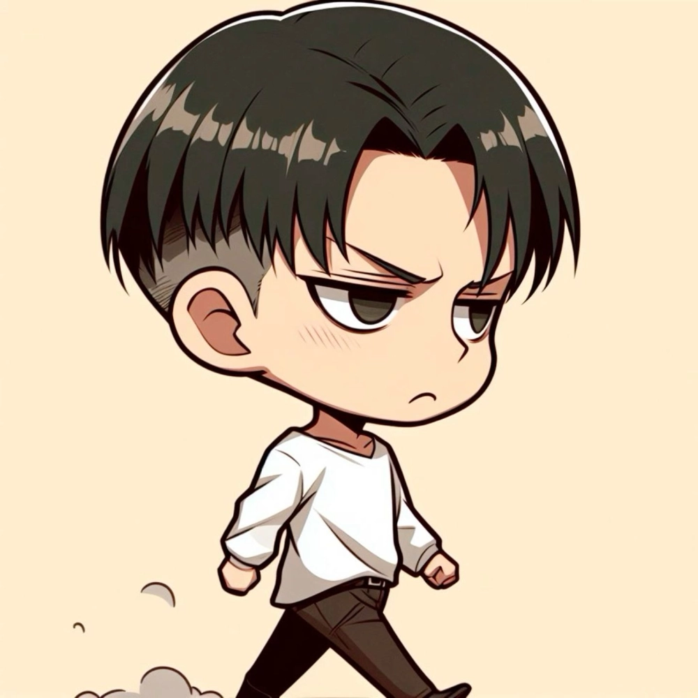 Anime Levi chibi ngộ nghĩnh và tràn đầy sức sống