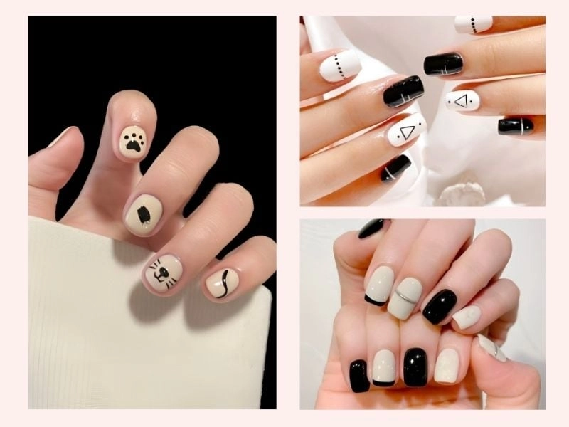 Nail móng ngắn cute đáng yêu nổi bật