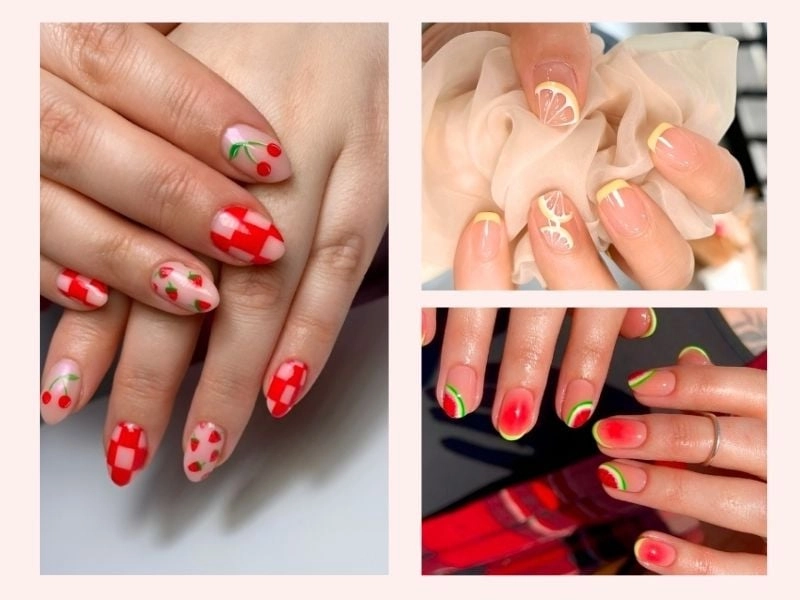 Mẫu nail ngắn xinh rạng rỡ duyên dáng