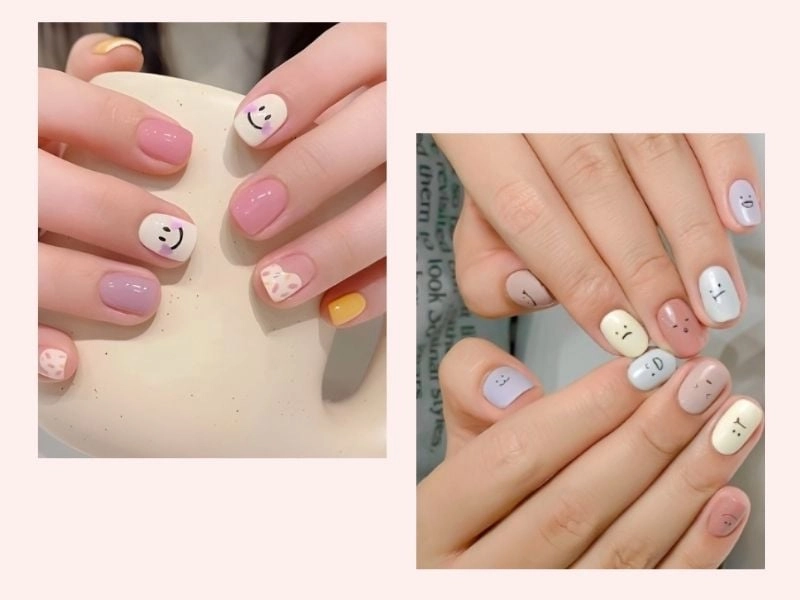 Mẫu nail móng ngắn đẹp lộng lẫy thời thượng