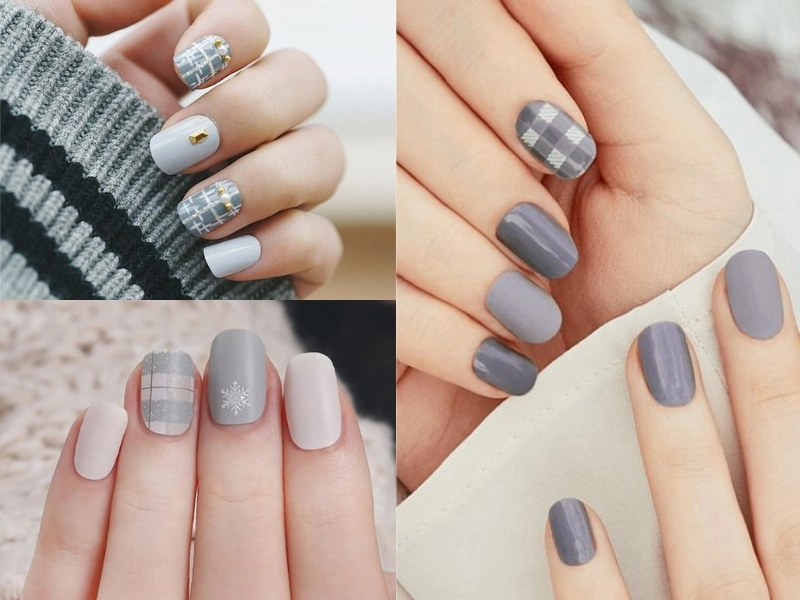 Nail vẽ caro sáng tạo giúp bàn tay thêm nổi bật