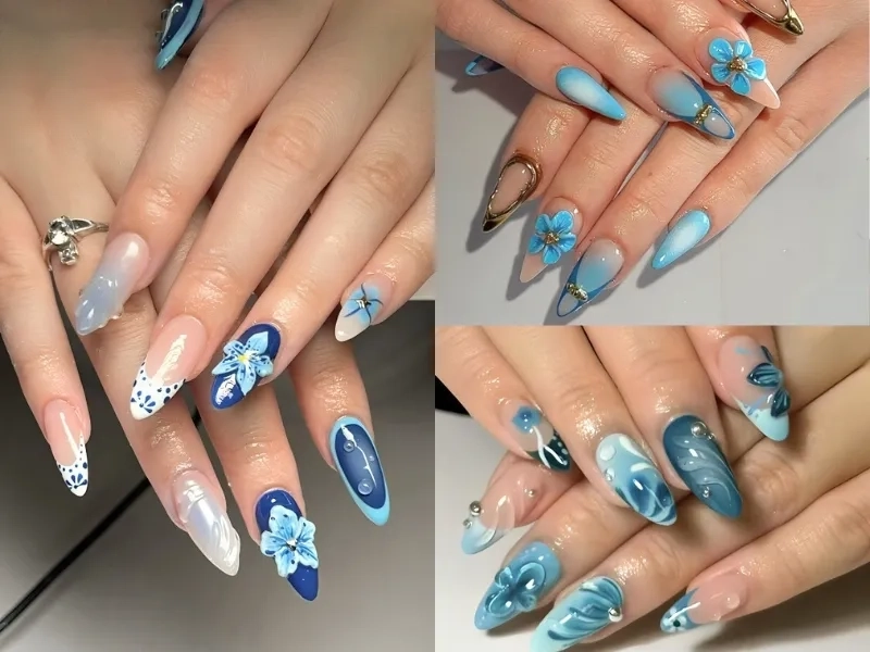 Móng nail đi biển xinh tươi rạng rỡ dưới trời xanh