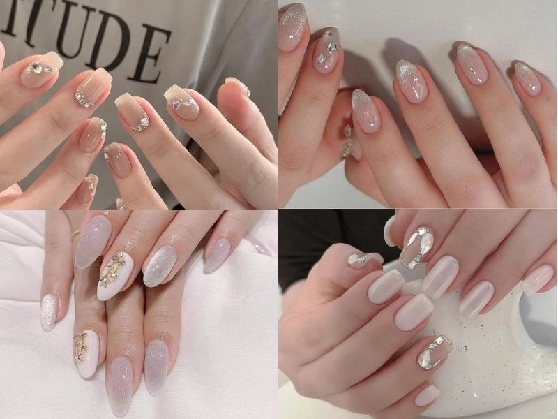 Nail Hàn Quốc đơn giản vẫn giữ nét tinh tế riêng