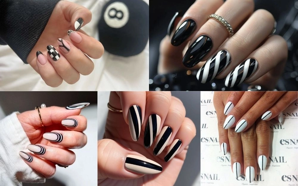 Cách kẻ sọc nail nhanh gọn dễ dàng thực hiện