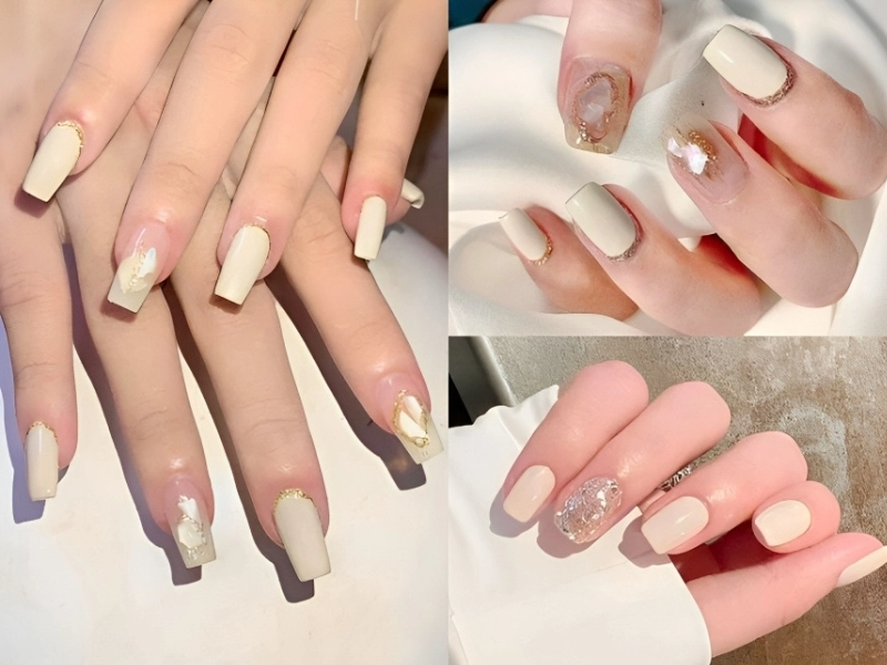 Nail màu trắng tinh khôi thanh lịch cuốn hút
