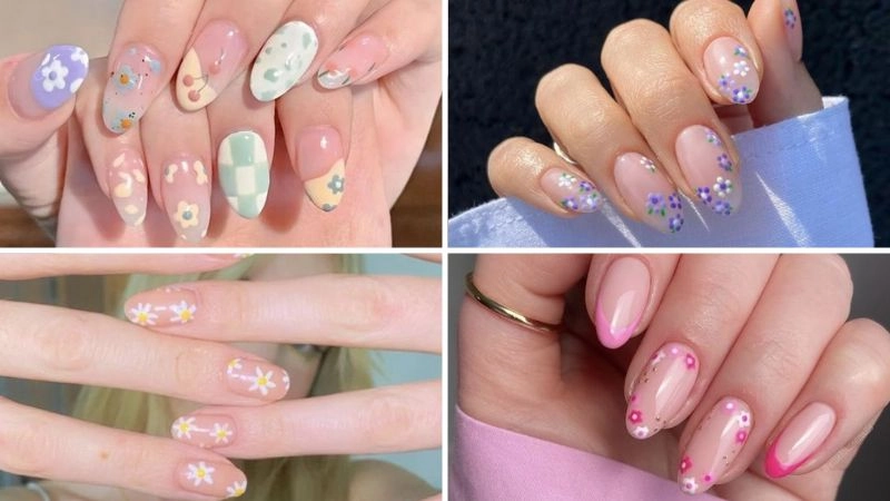 Nail tết đơn giản tinh tế hợp mọi phong cách