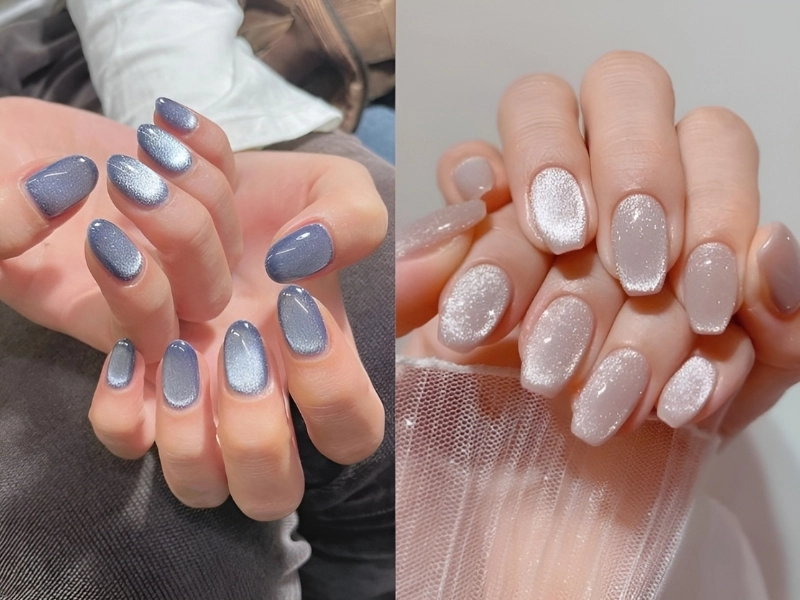 Mẫu nail thạch tôn da ngọt ngào quyến rũ