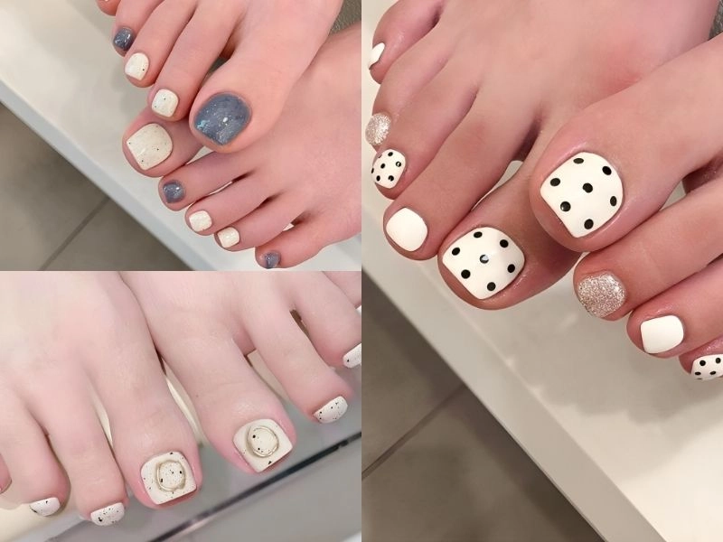 Trắng sữa nail ngọt ngào nổi bật mọi ánh nhìn