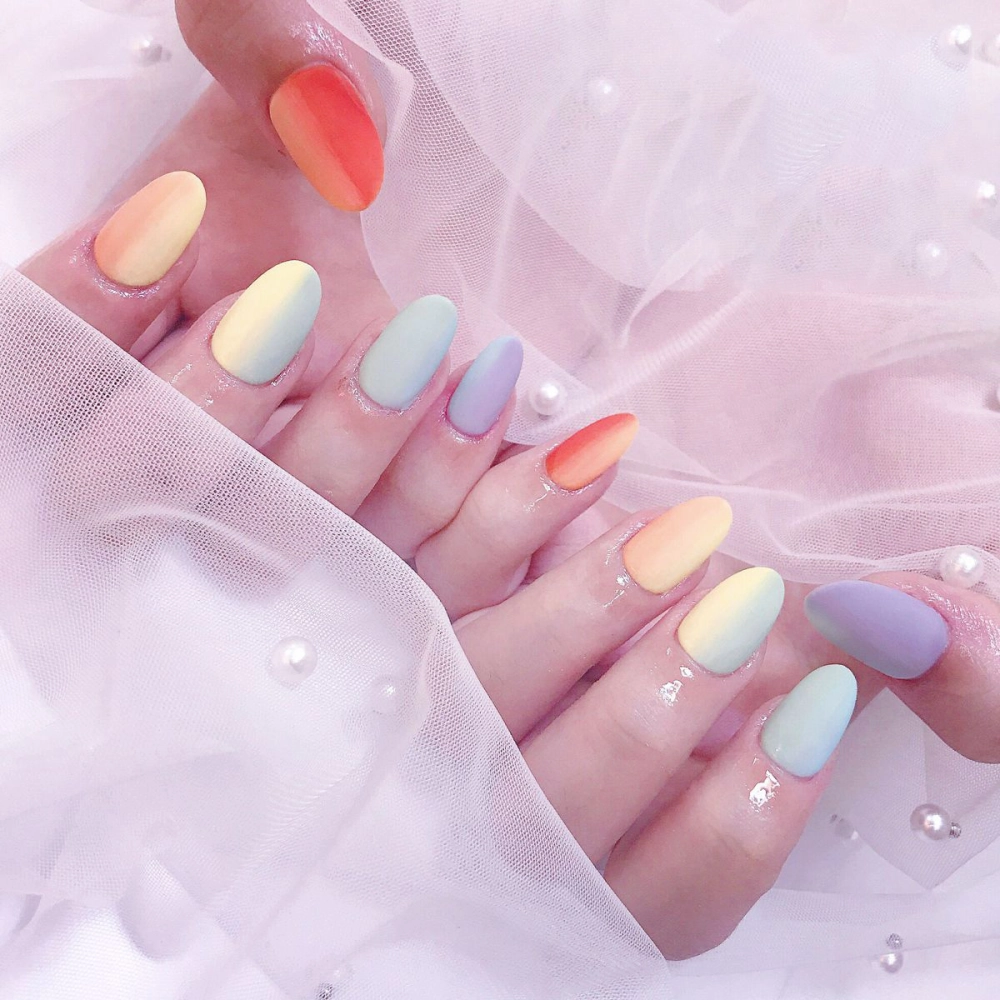 Nail trơn nhẹ nhàng tạo cảm giác dịu dàng nữ tính