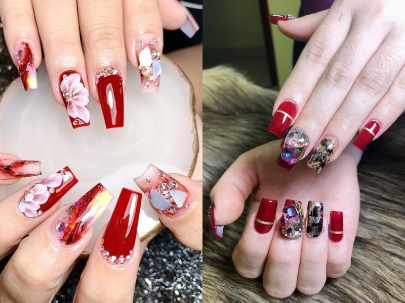 Ẩn xà cừ nail nghệ thuật độc đáo được nhiều chị em yêu thích