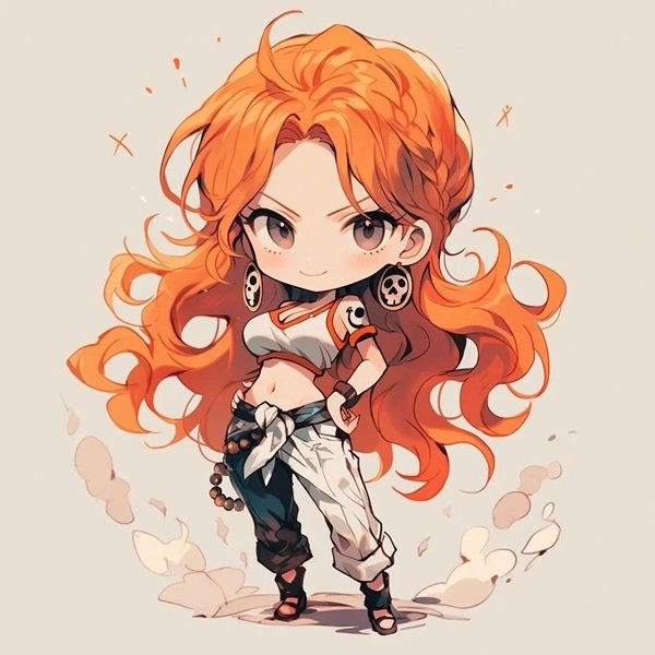 Nami chibi PNG tiện lợi để dùng trong thiết kế
