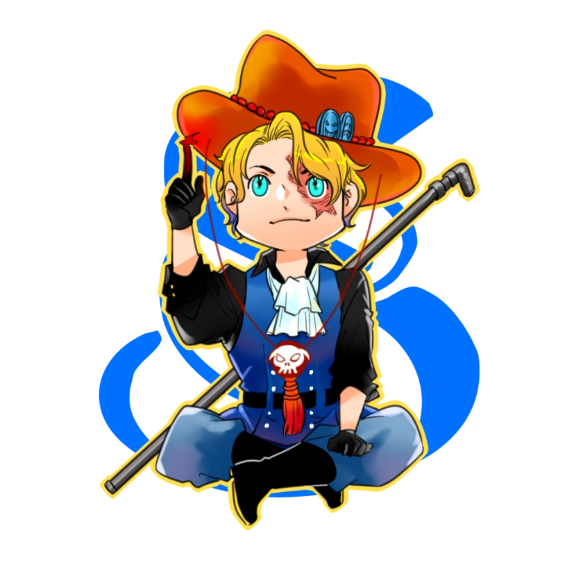 Sabo chibi character nổi bật cá tính mạnh mẽ riêng biệt