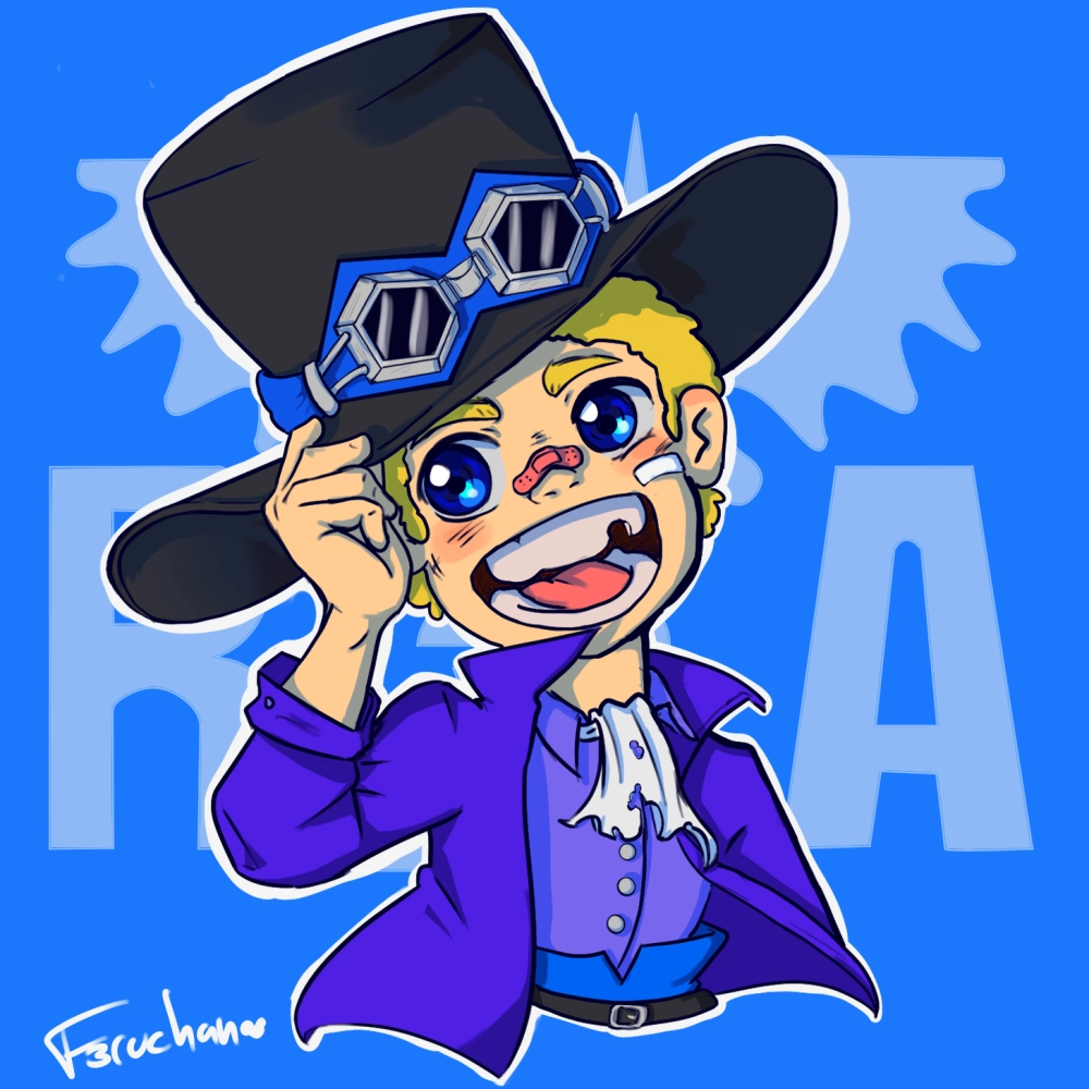 Chibi Sabo art thể hiện phong cách dễ thương độc đáo