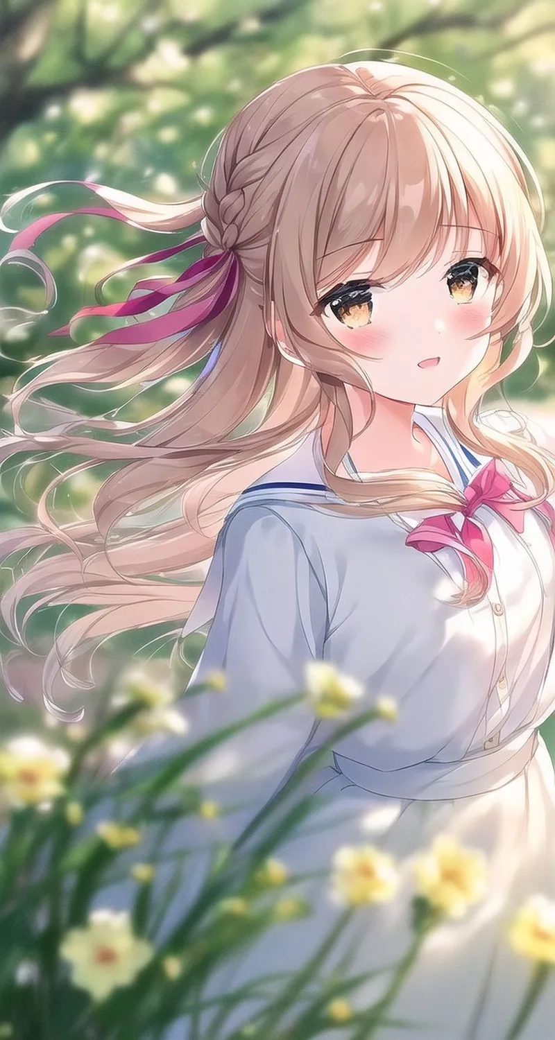Gửi tin nhắn đáng yêu với Ảnh anime girl dễ thương làm avatar WhatsApp