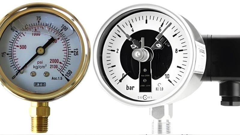 Dụng cụ đo như áp kế giúp phân tích trạng thái không khí