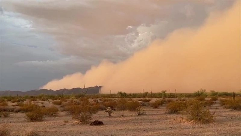 Gió mạnh là yếu tố chính kích hoạt quá trình bão cát