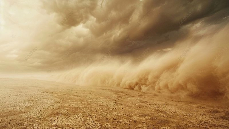 Sa mạc là khu vực dễ phát sinh hiện tượng bão cát