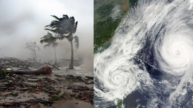 Xoáy thuận nhiệt đới có thể kết hợp tạo nên bão kép