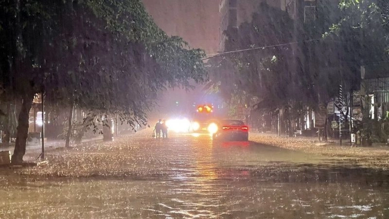 Mưa lớn xảy ra dữ dội trong quá trình bão nhiệt đới