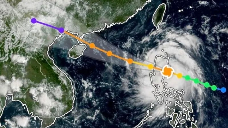 Tâm bão là vị trí có sức gió mạnh nhất trong một cơn bão