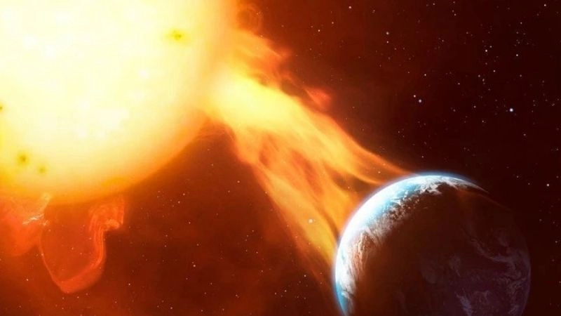 Bức xạ trực tiếp truyền thẳng từ mặt trời xuống bề mặt đất