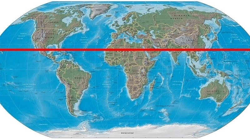 Ranh chí tuyến phân chia rõ khu vực nhận bức xạ mạnh