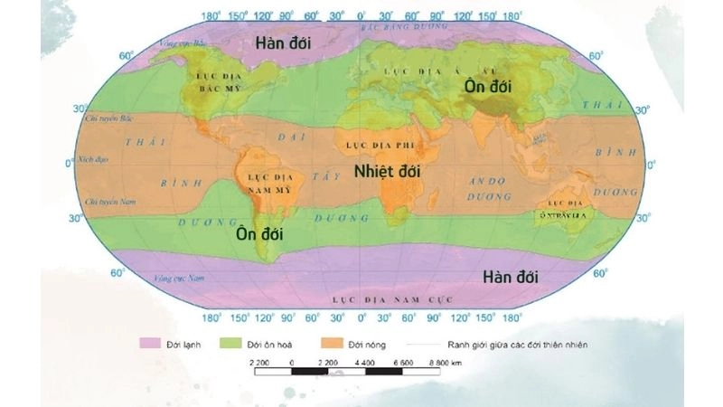 Đới khí hậu là gì giúp hiểu cách Trái Đất chia vùng khí hậu