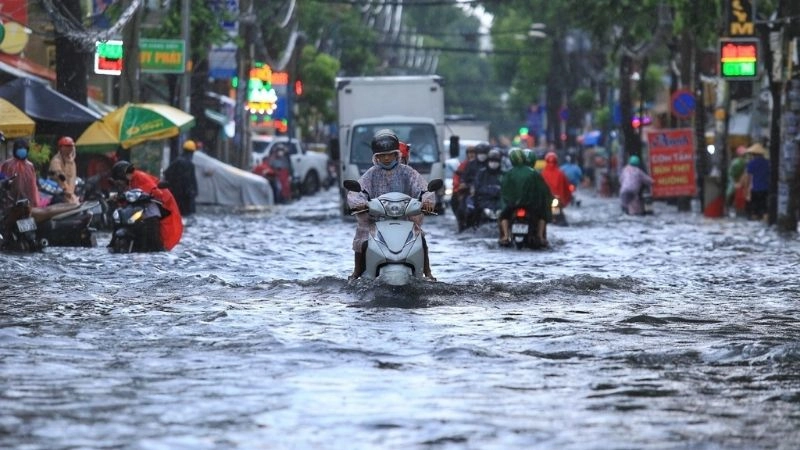 Mùa mưa bắt đầu khi gió mùa mang hơi ẩm từ đại dương vào đất liền