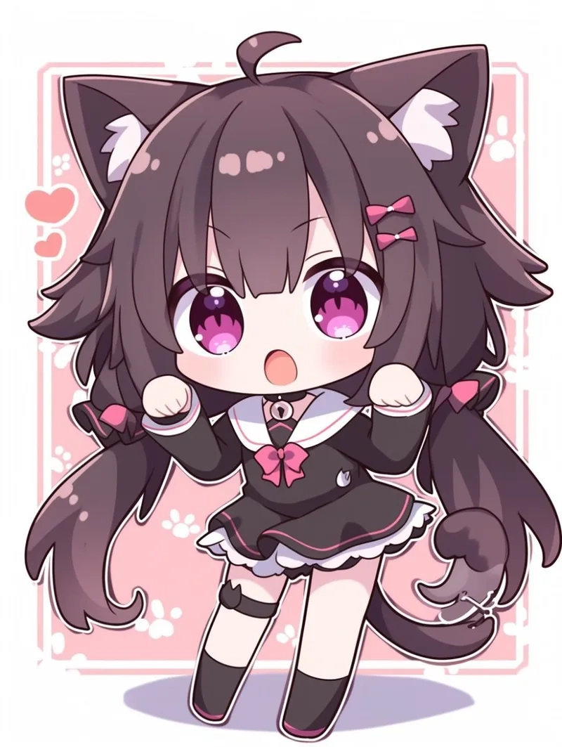 Khoảnh khắc dễ thương nhất với Ảnh avatar nữ chibi đẹp