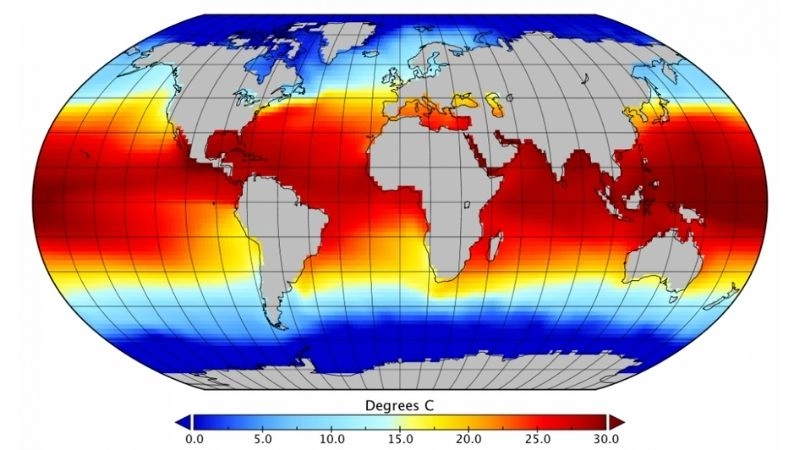 Dòng khí toàn cầu tạo nên cấu trúc hoàn lưu khí quyển