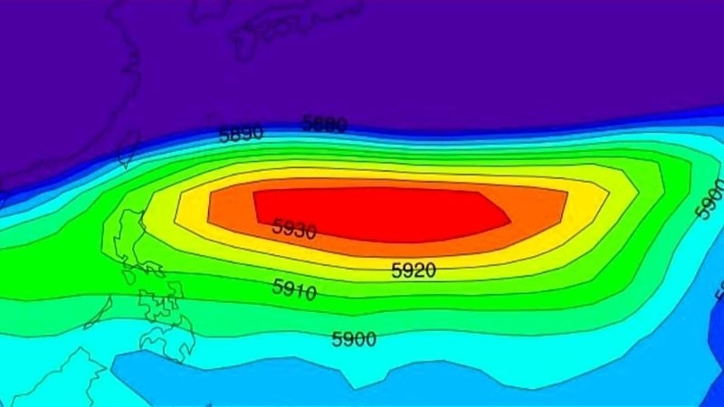 Áp cao cận nhiệt đới tác động mạnh đến hướng di chuyển của bão