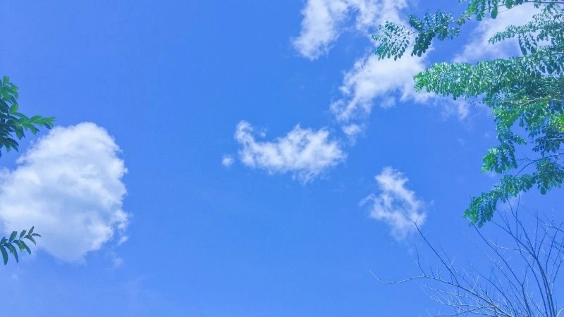 Ánh nắng rõ rệt hơn khi thời tiết ít mây