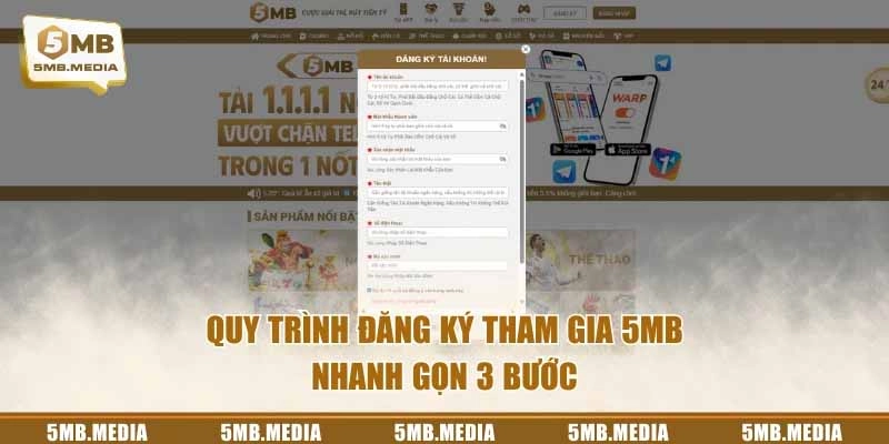 Hướng dẫn đăng ký, đăng nhập 5MB và mẹo chơi an toàn