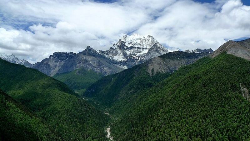 Áp suất cao độ giảm mạnh phản ánh khí hậu núi cao