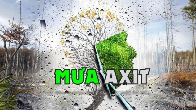 Mưa axit là hiện tượng nước mưa chứa axit vượt ngưỡng