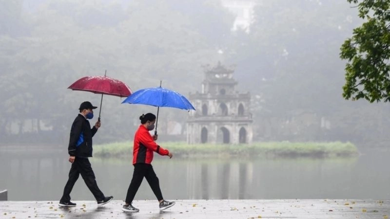 Mưa nhỏ rơi liên tục là dấu hiệu rõ của mưa phùn gió bấc