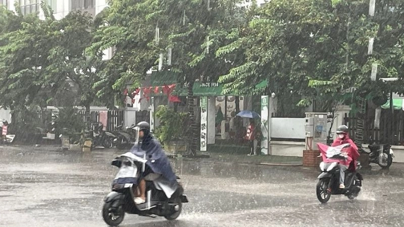 Cường độ mưa ổn định phản ánh rõ tính chất mưa vừa